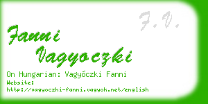 fanni vagyoczki business card